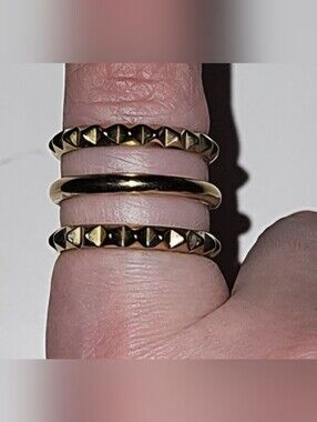 Michael Kors triple ring size 7, gold